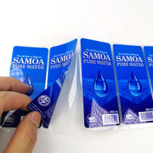 Factory Directly Sale  Double-sided Printing Adhesive Label For Water Bottle
